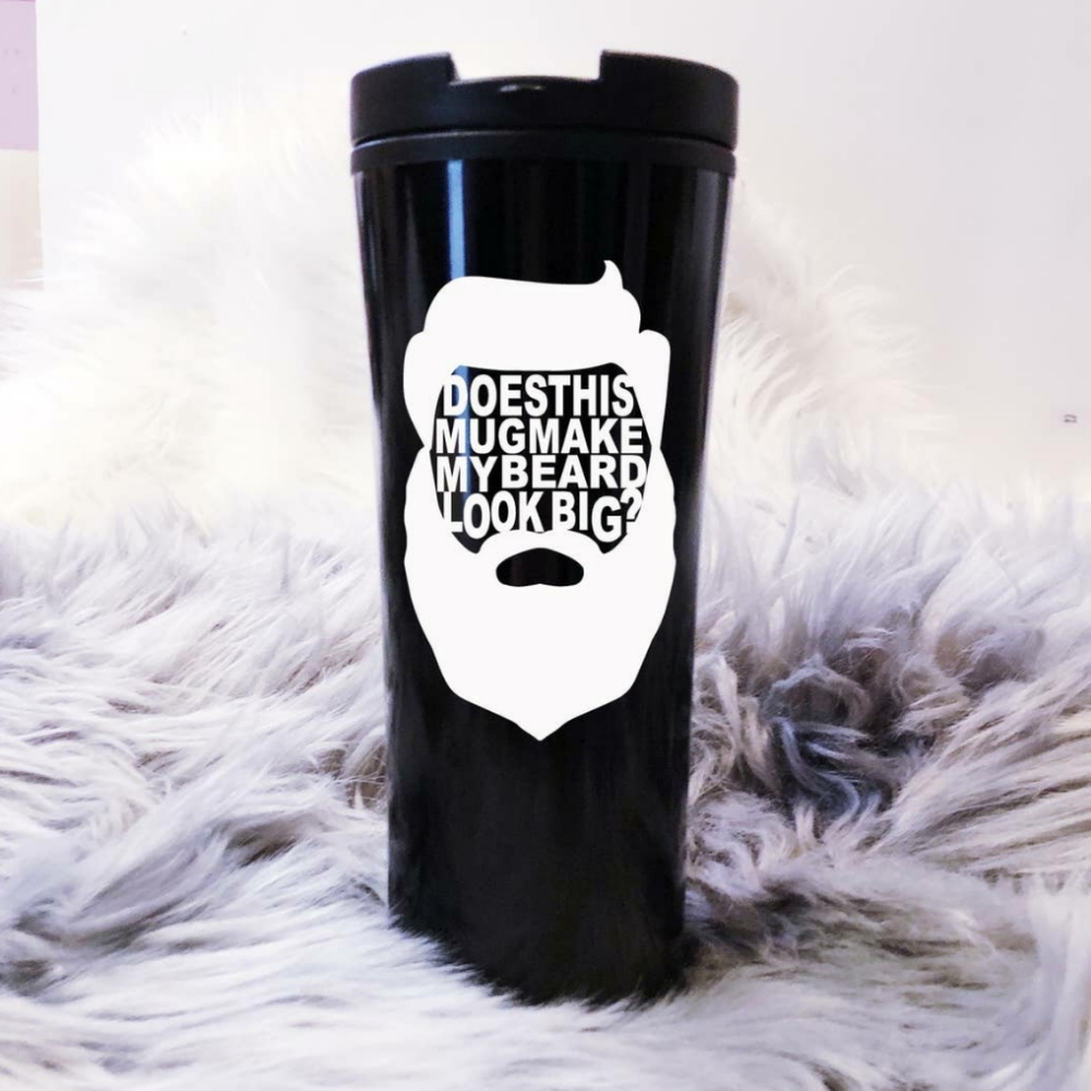 Does this mug make my beard look big travel mug